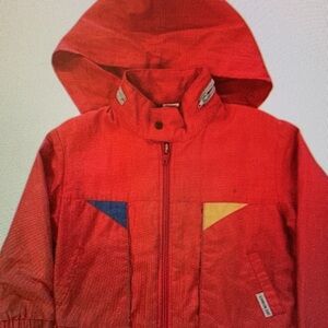 Kids Red Hooded Jacket